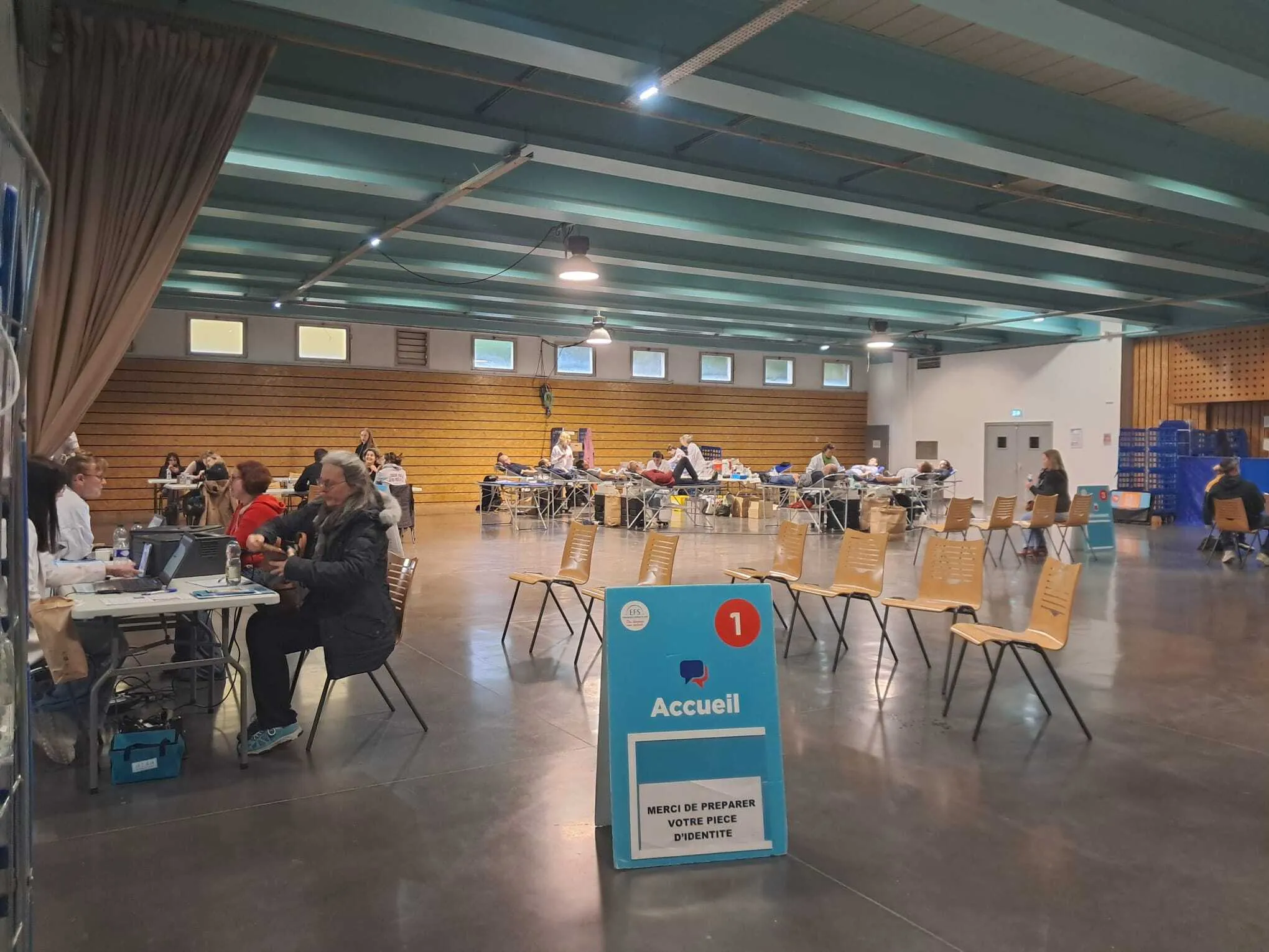 La salle des fêtes de Rumilly a accueilli les donneurs de sang dès midi le jeudi 17 avril.