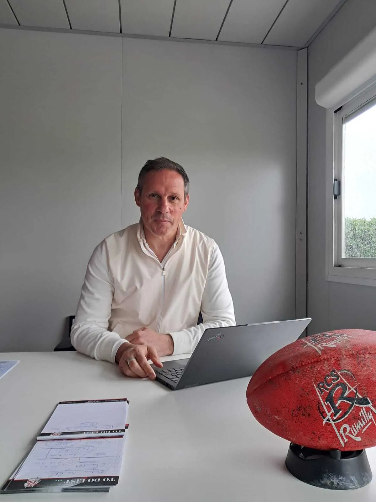 Frederic Moine, président du RCSR Rumilly rugby