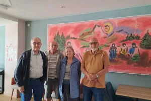 Gilbert Gruffat (à gauche) et les amis du Vieux Rumilly et de l'Albanais tentent de reconstituer l'histoire de Rumilly et des communes de l'Albanais.
