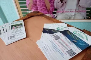 De la documentation sur la maladie était distribuée.