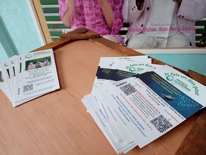 De la documentation sur la maladie était distribuée.