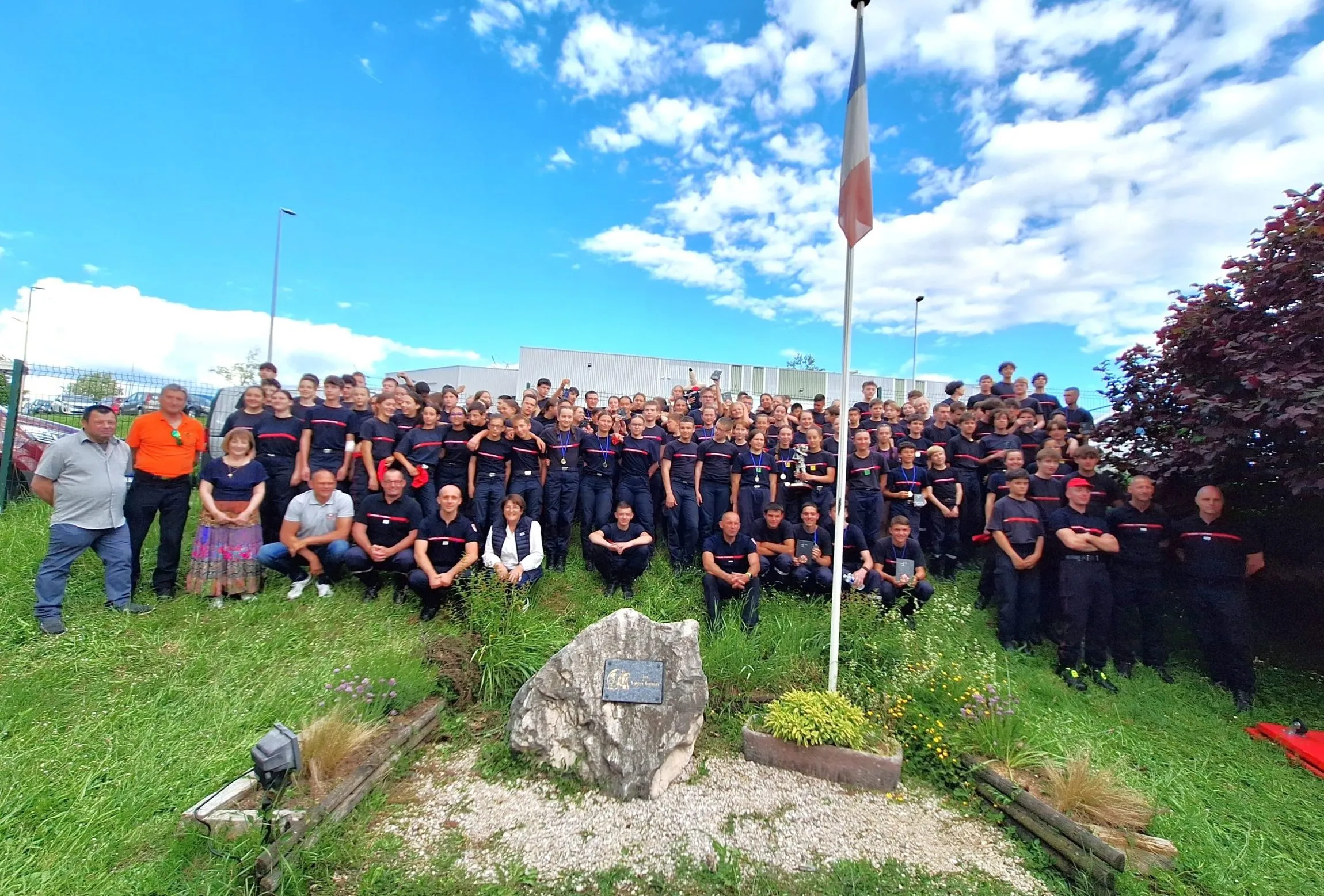 Les Jeunes Sapeurs-Pompiers de l'Albanais.