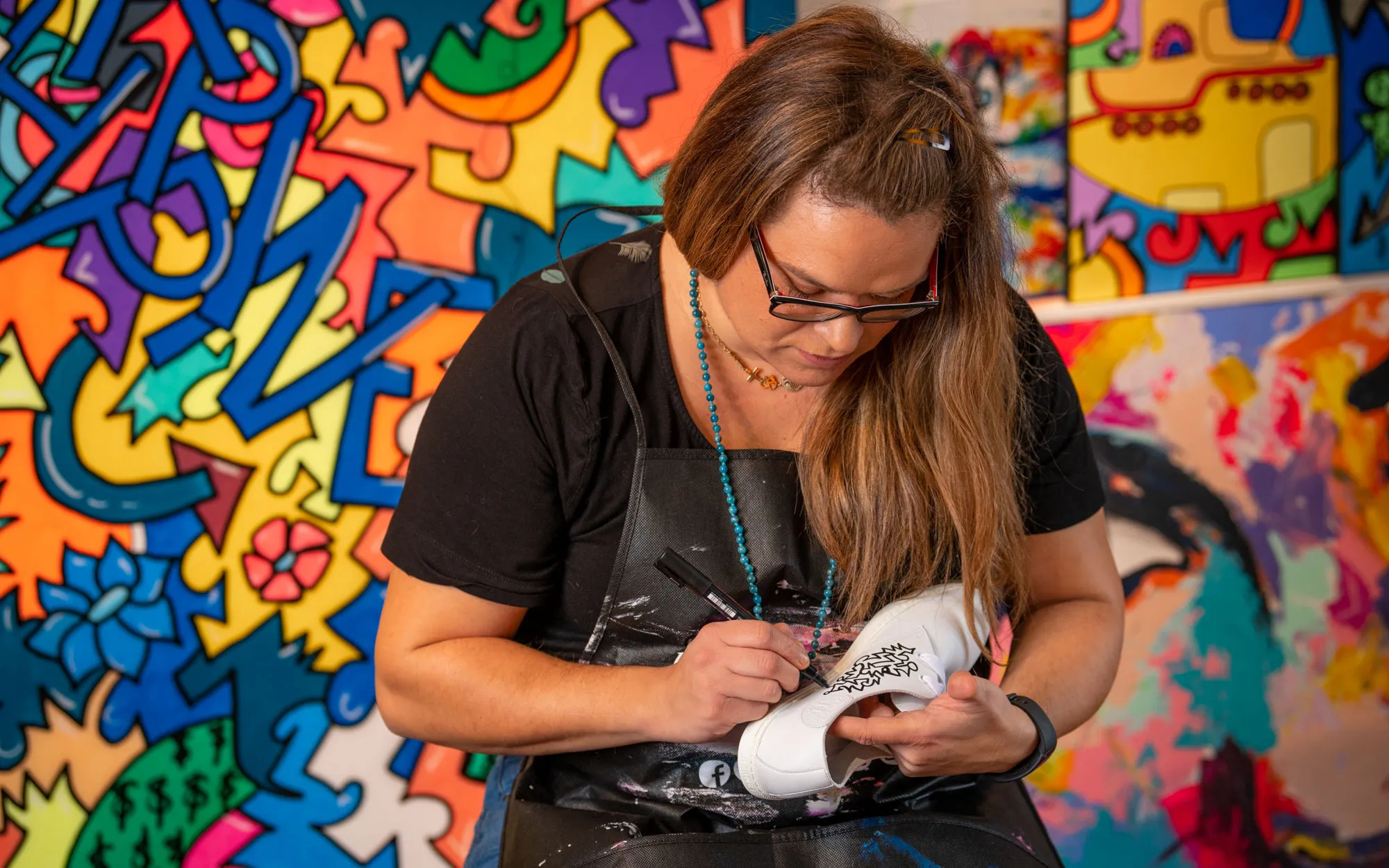 Leloluce créé des œuvres street art sous toutes les formes.