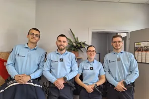 Les derniers arrivés en poste à la brigade d'Alby sur Chéran.