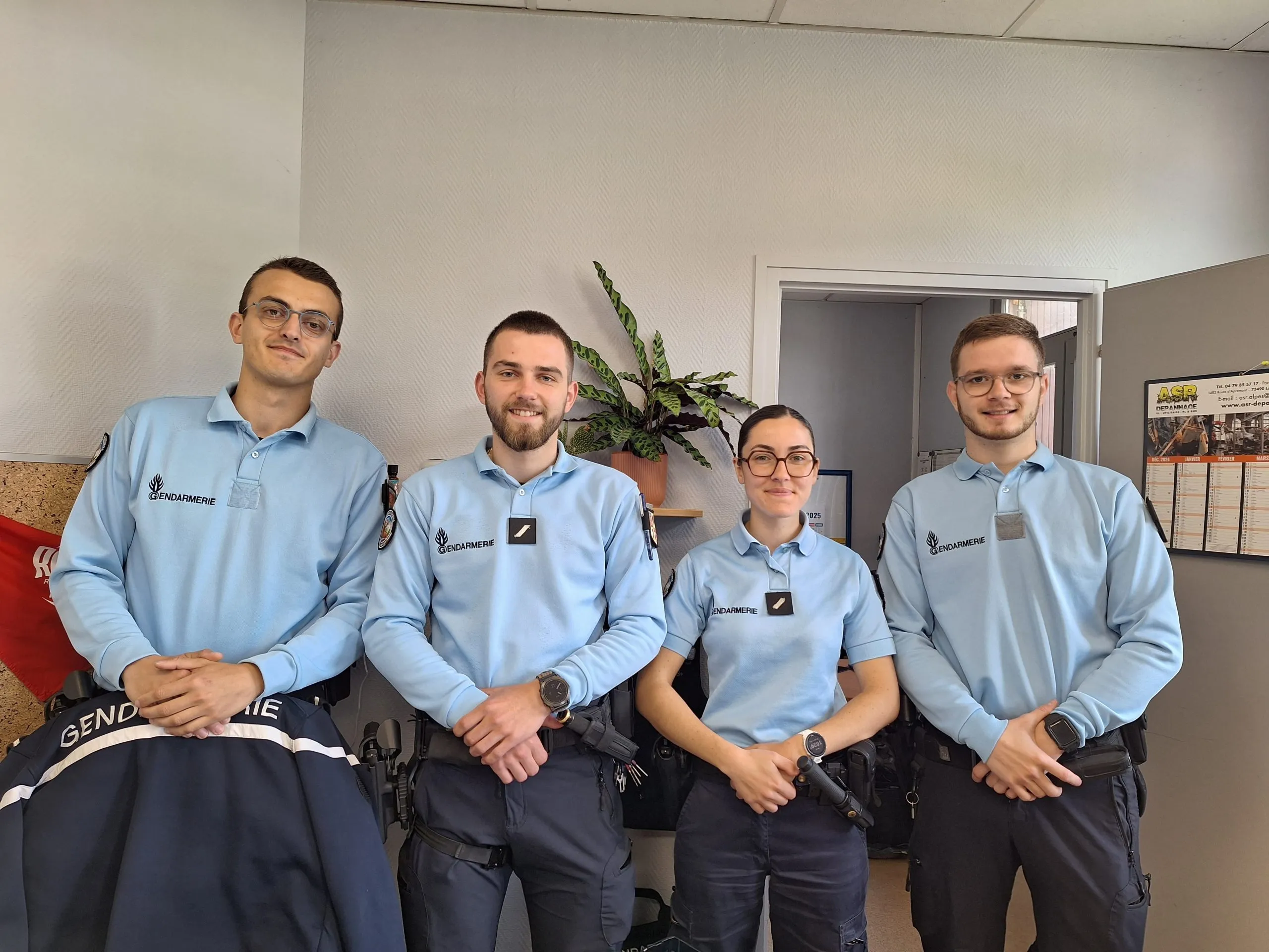 Les derniers arrivés en poste à la brigade d'Alby sur Chéran.