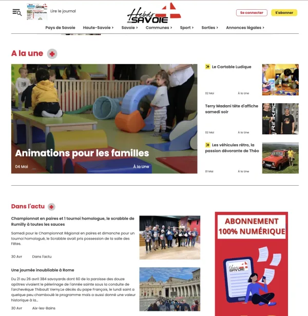 Vue du site.