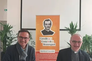  Xavier de Roissart, directeur de la fondation du Bocage, et l'archevêque de Chambéry Mgr Thibault Verny, ont dévoilé le programme des évènements prévus durant 3 jours.