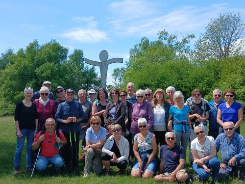Les 26 randonneurs au sommet du Mt Clergeon.