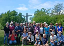 Les 26 randonneurs au sommet du Mt Clergeon.