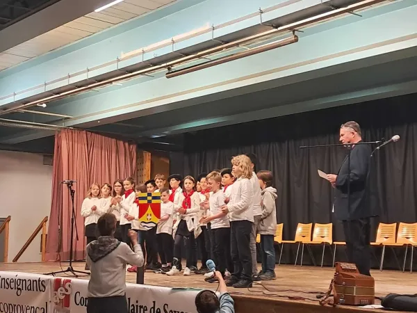 Lors du concours, des chants ont été revisités en patois savoyard.