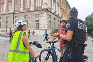 De nombreux cyclistes ont été sensibilisés à la prévention contre le vol de vélos.