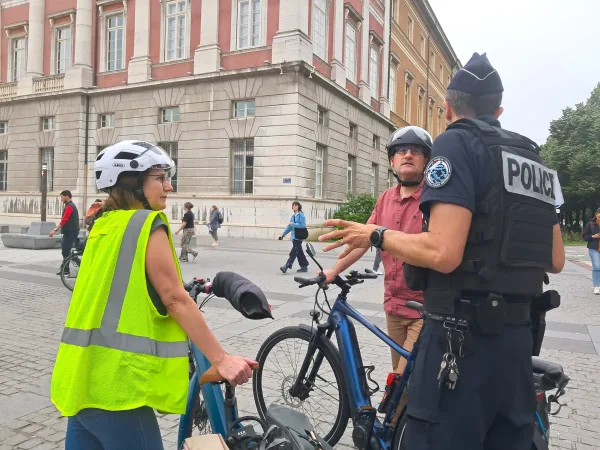 De nombreux cyclistes ont été sensibilisés à la prévention contre le vol de vélos.
