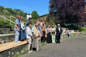 Lors de l'inauguration.