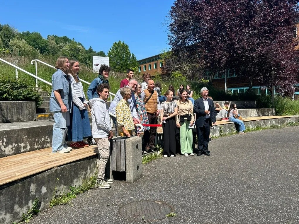 Lors de l'inauguration.