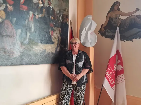 Christine Boichet-Passicos à la mairie de Rumilly.
