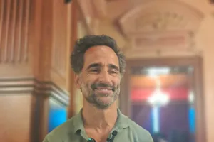 Florent Peyre a passé plusieurs jours à Aix-les-Bains, ville qu'il dit adorer.