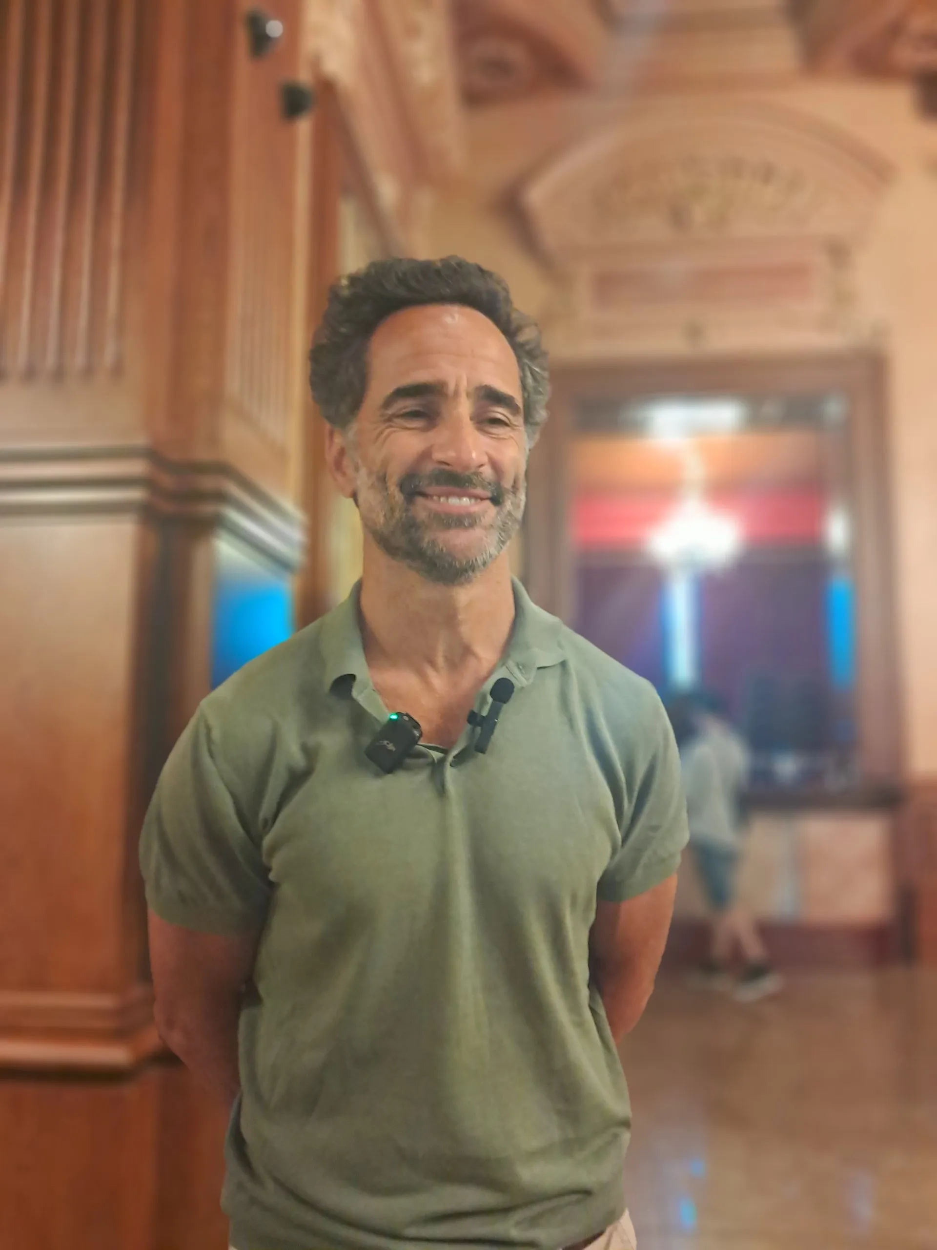 Florent Peyre a passé plusieurs jours à Aix-les-Bains, ville qu'il dit adorer.