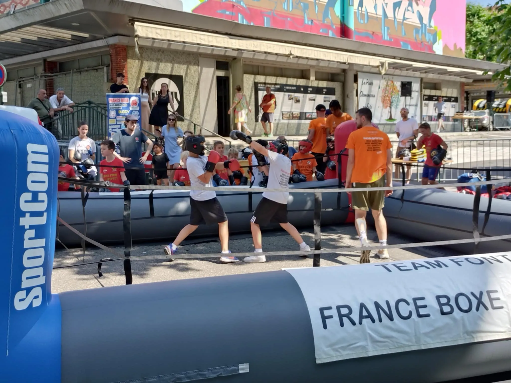 Le club aixois de boxe a animé plusieurs sessions pour les jeunes.