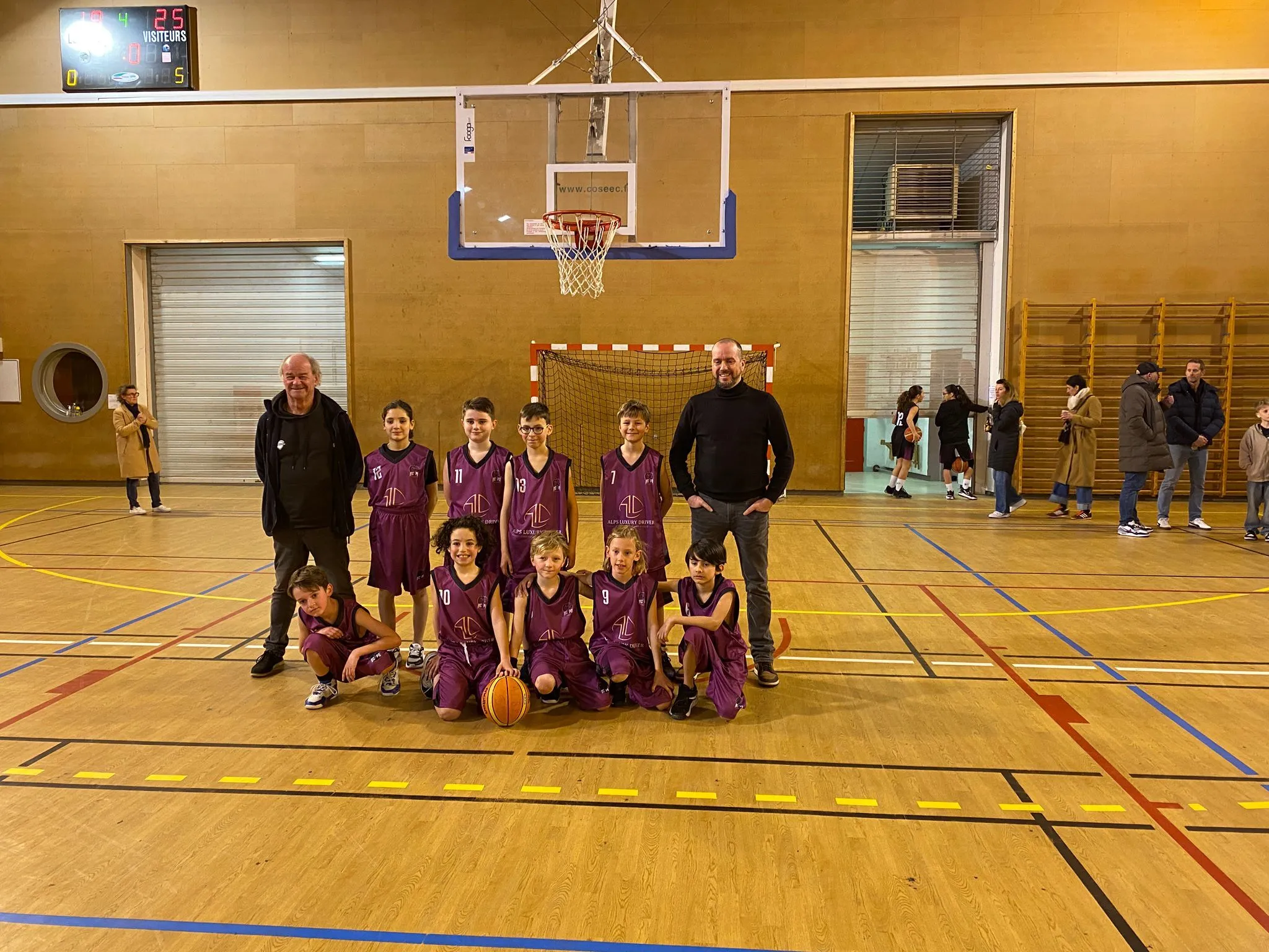 Les Poussins 1 coachés par Hubert.