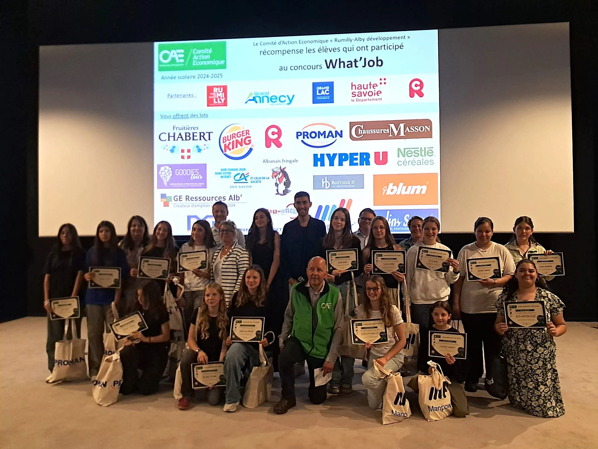 Rumilly : quatre films récompensés lors du concours what's job