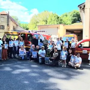 Une grande partie des partenaires, pompiers et associations lors de la réunion de lancement de l'opération 