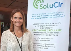 Sonia Pontet, directrice générale de la société de collecte et de valorisation de déchets Nantet Locabennes, est co-présidente de l'association SoluCir,