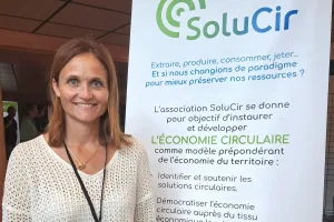 Sonia Pontet, directrice générale de la société de collecte et de valorisation de déchets Nantet Locabennes, est co-présidente de l'association SoluCir,