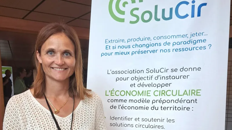 Sonia Pontet, directrice générale de la société de collecte et de valorisation de déchets Nantet Locabennes, est co-présidente de l'association SoluCir,