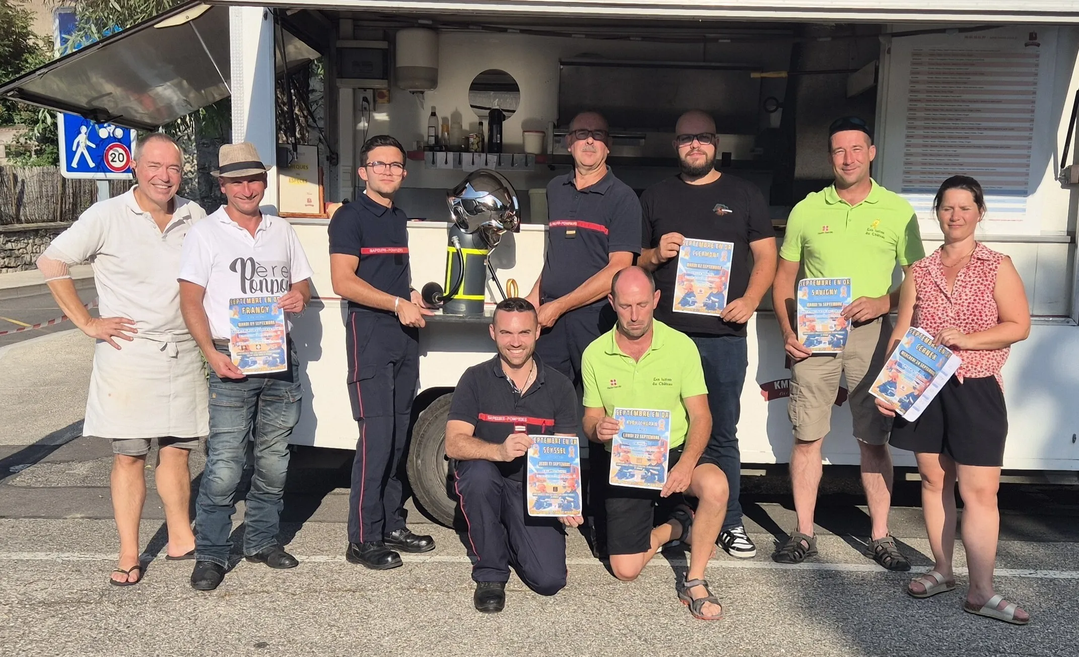 Avec les partenaires, préparation de la prochaine édition de Septembre en Or : à Clermont en Genevois le 2 septembre.