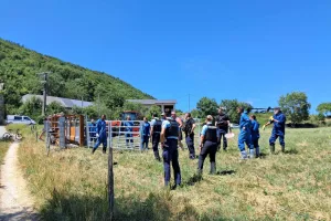 Beaucoup de gendarmes étaient mobilisés à Entrelacs.