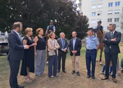 La brigade à cheval de la gendarmerie de Haute-Savoie.