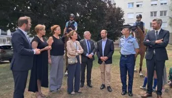 La brigade à cheval de la gendarmerie de Haute-Savoie.