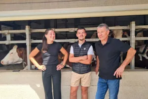 Denis Tranchant était accompagné de ses enfants le jour de la visite de la ministre.