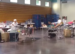Lors de la collecte.
