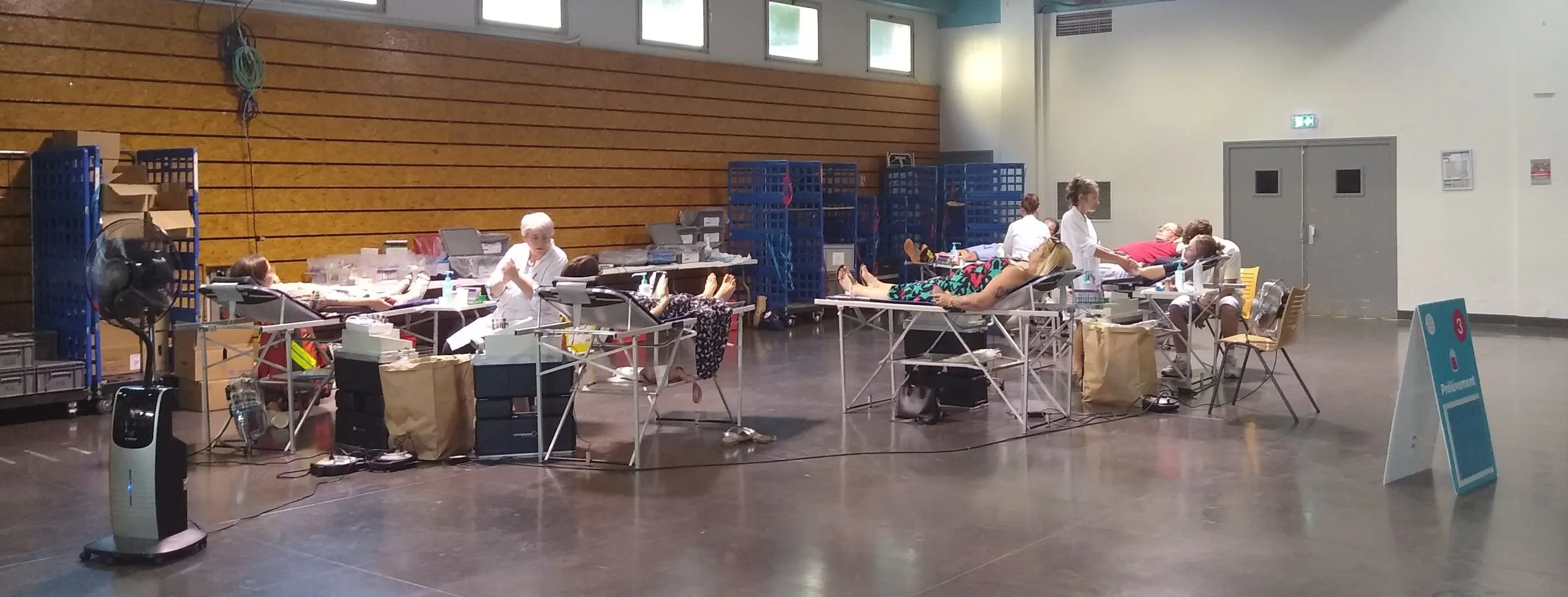 Lors de la collecte.