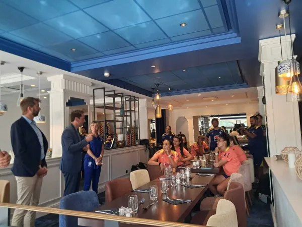 Accueil. L'équipe féminine du Brésil a profité des installations de l'hôtel mercure.