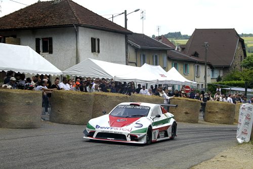Lors de la course à Val de Virieu.