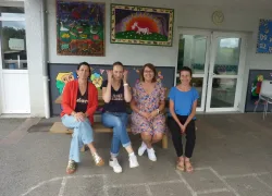 En partant de la gauche Elodie Ughetto, Maud Stéfano, Claire Manzato et Cécile Moggi.