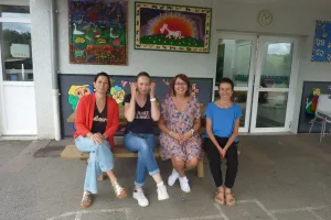 En partant de la gauche Elodie Ughetto, Maud Stéfano, Claire Manzato et Cécile Moggi.