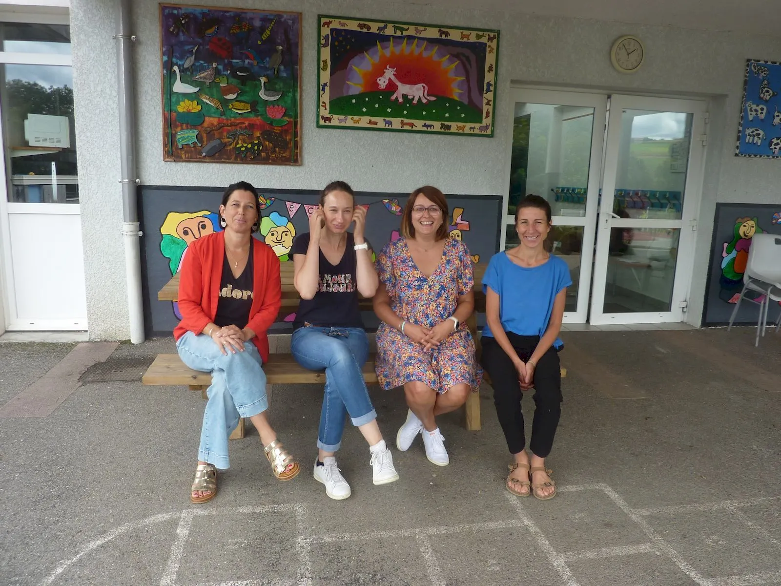 En partant de la gauche Elodie Ughetto, Maud Stéfano, Claire Manzato et Cécile Moggi.