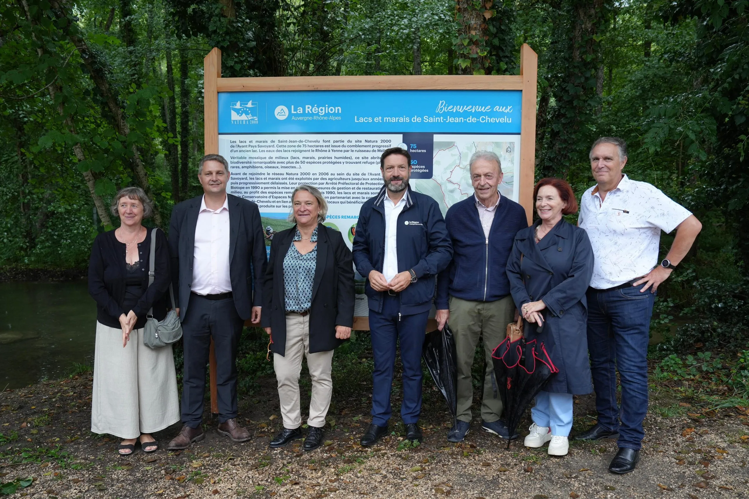 Les élus lors de l'inauguration.
