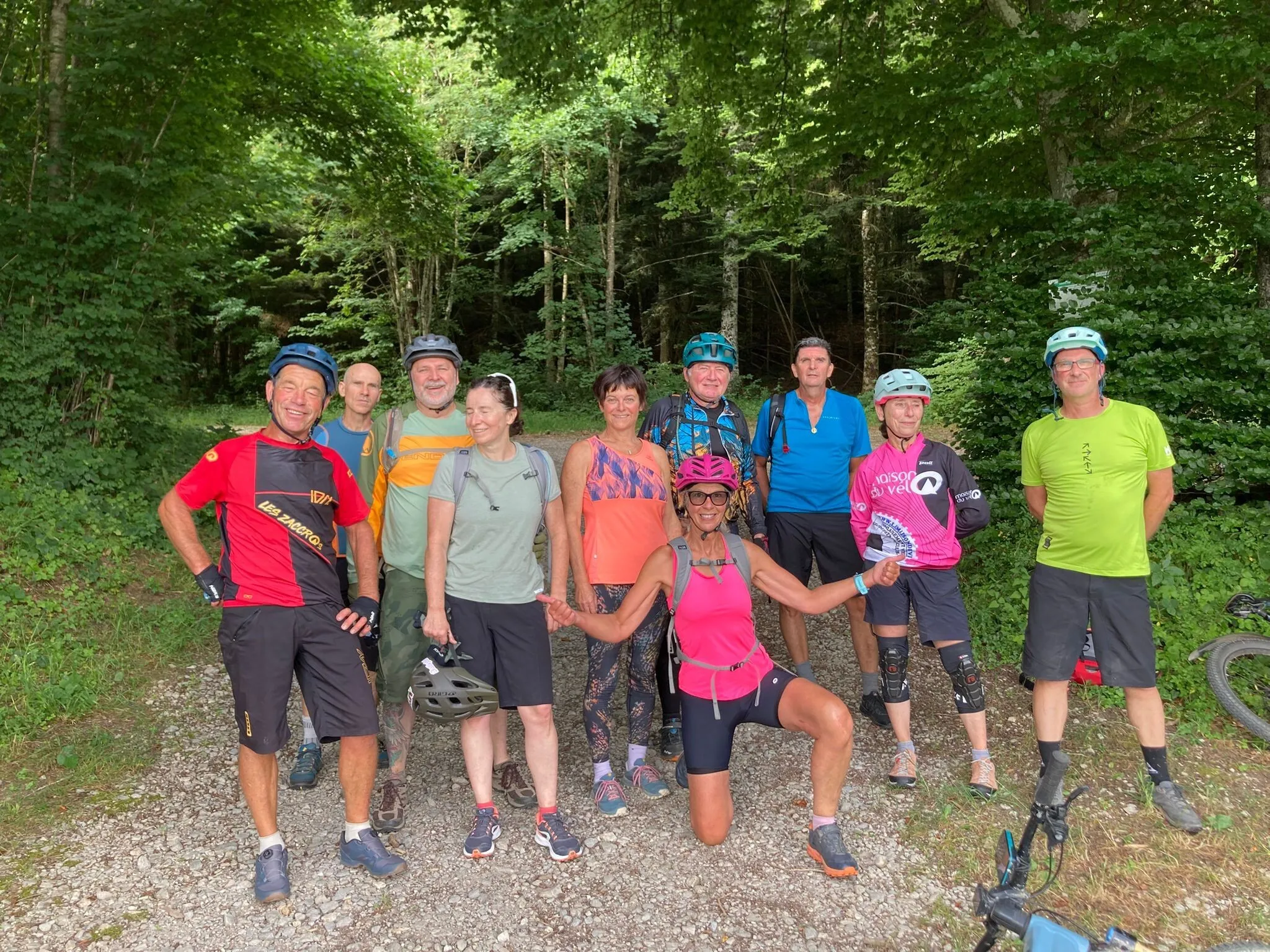 Les Zaccros. Les Zaccros de la Maison du Vélo en sortie.