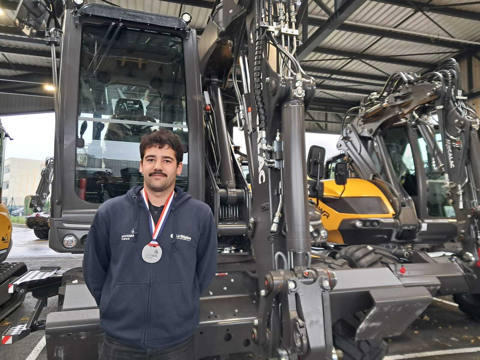 Arthur Baudry a remporté la médaille d'argent aux Worldskills.  - ©Alexis Fernandez 