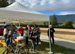 Point de ravitaillement commun aux deux parcours.