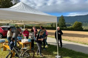 Point de ravitaillement commun aux deux parcours.