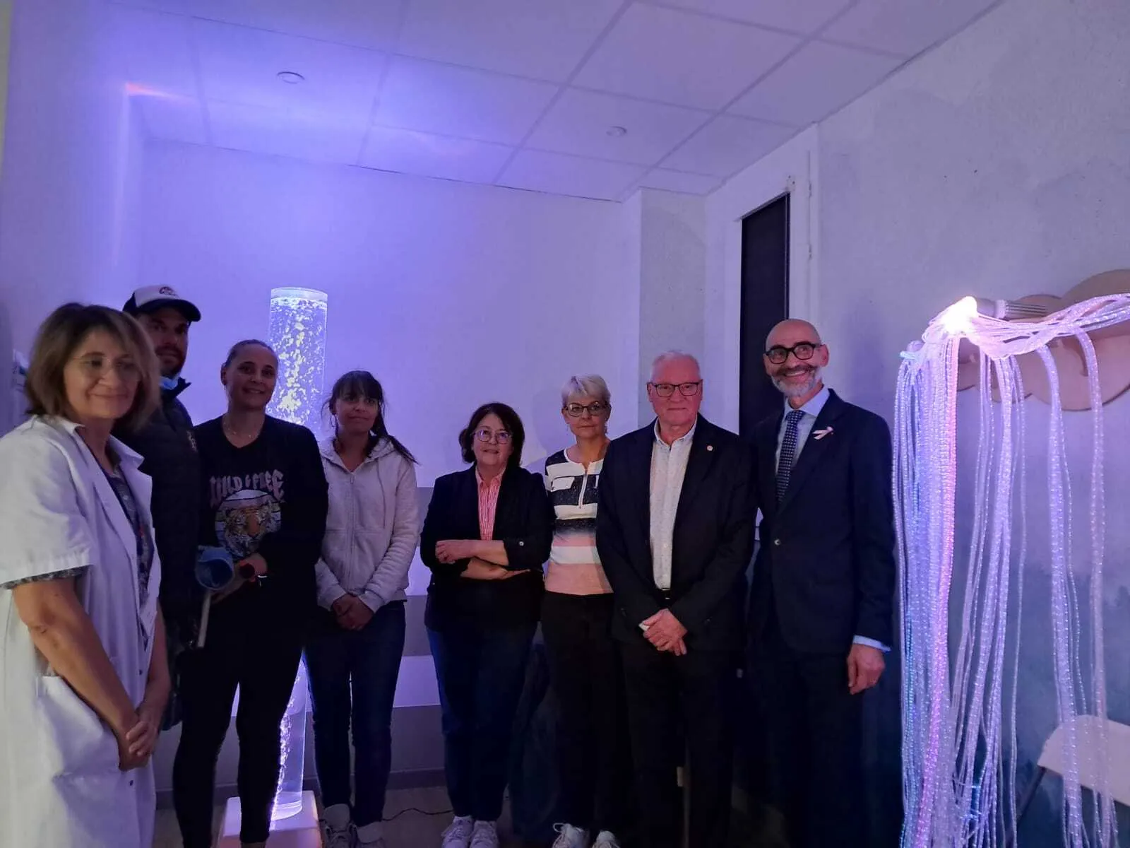 Les bénévoles de l'association Jéluni ont constaté l'utilité de leur don avec l'installation de nouveaux équipements dans la salle sensorielle.