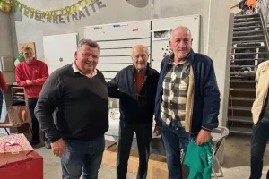 De gauche à droite : Jean-Baptiste Mondou, Georges Dubois et P ascal Arthaud.