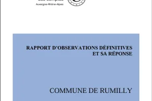 Le rapport est consultable https://www.ccomptes.fr/fr/publications/commune-de-rumilly-haute-savoie