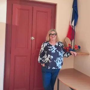 Marie Givel à la mairie de Versonnex.