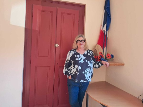 Marie Givel à la mairie de Versonnex.